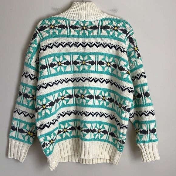 New American Eagle Oversized Fairisle Mock Neck Sweater Size XS Women's - Picture 8 of 10